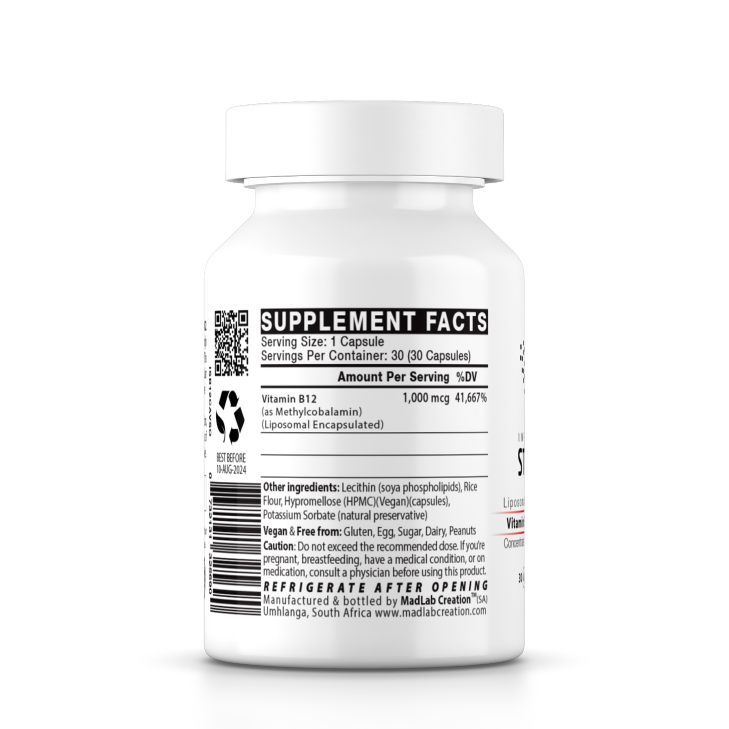 Liposomal Vitamin B12 1,000mcg (Capsules)