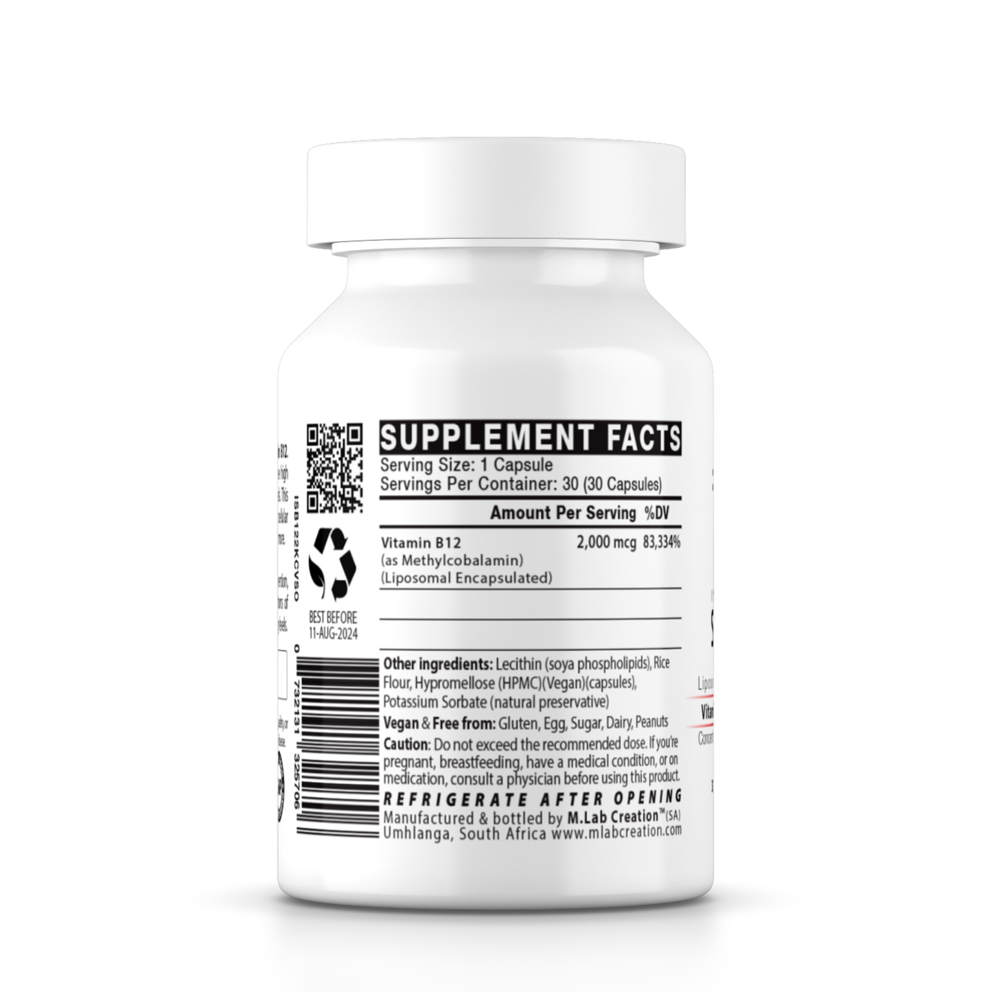 Liposomal Vitamin B12 2,000mcg (Capsules)