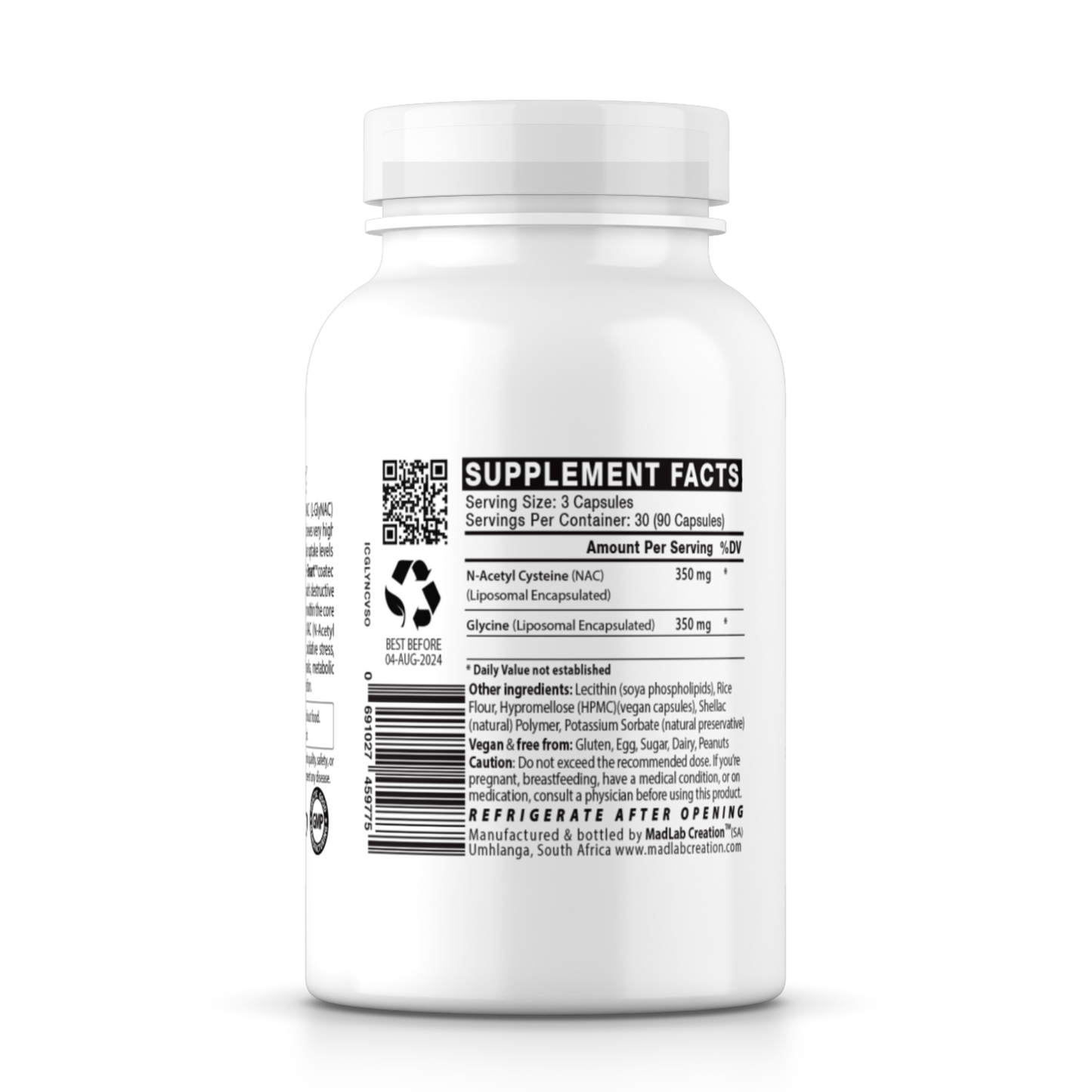 GlyNAC (Liposomal)(Glycine & NAC) 700mg with Targeted Delivery