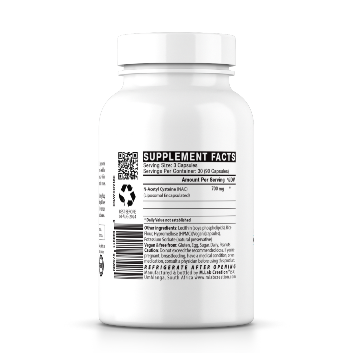 N-Acetyl Cysteine (NAC)(Liposomal) 700mg