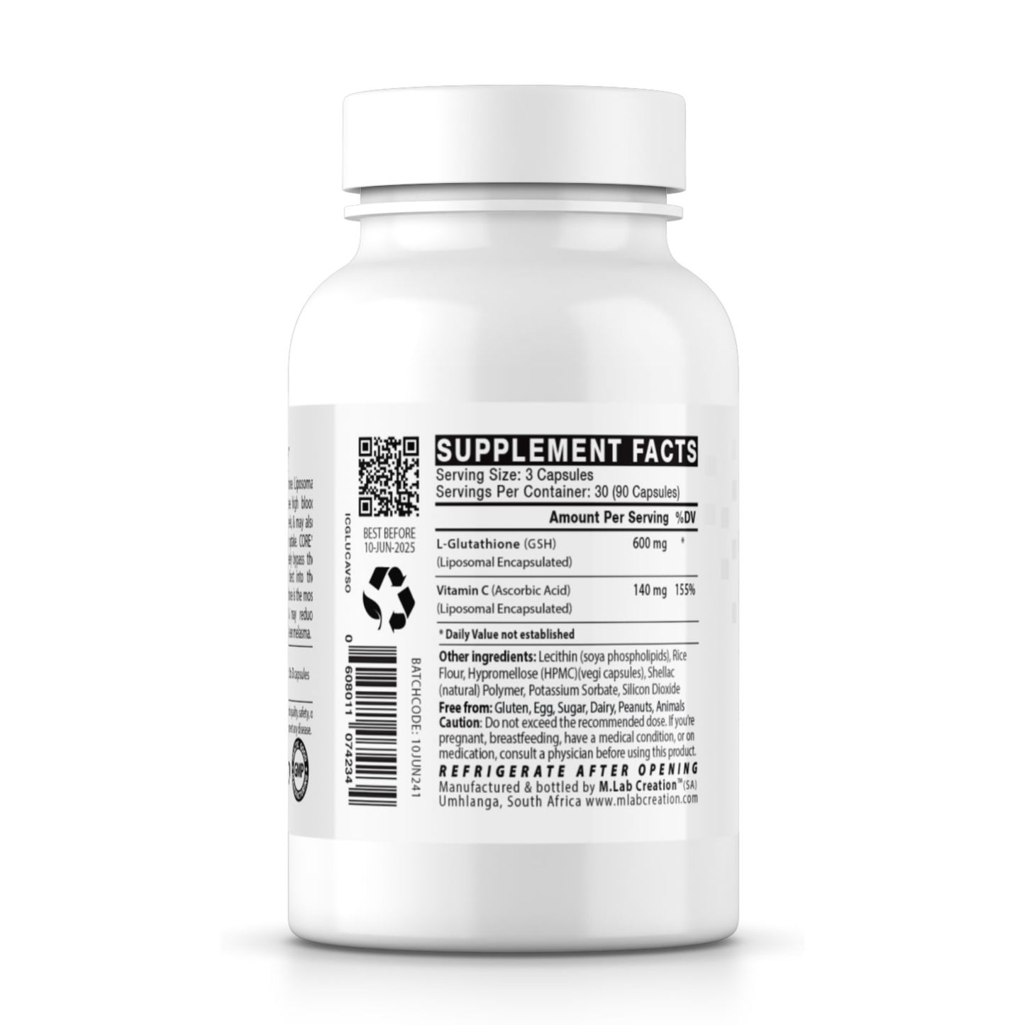 Glutathione (Liposomal) 600mg with Targeted Delivery