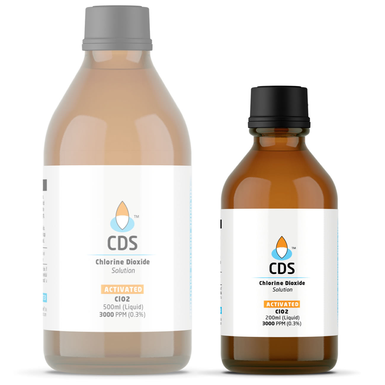 200ml Chlorine Dioxide Solution (CDS)(Miracle Mineral Solution) Glass Bottle