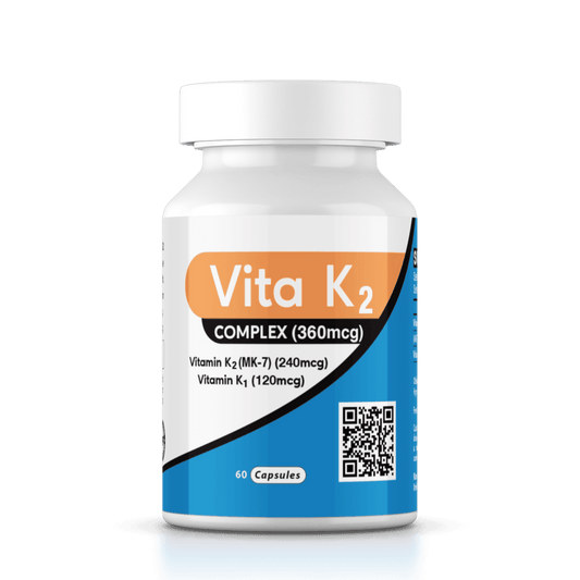 Vita K2 Complex (360mcg) - Vitamin K2 (MK7) 240mcg - Vitamin K1 120mcg