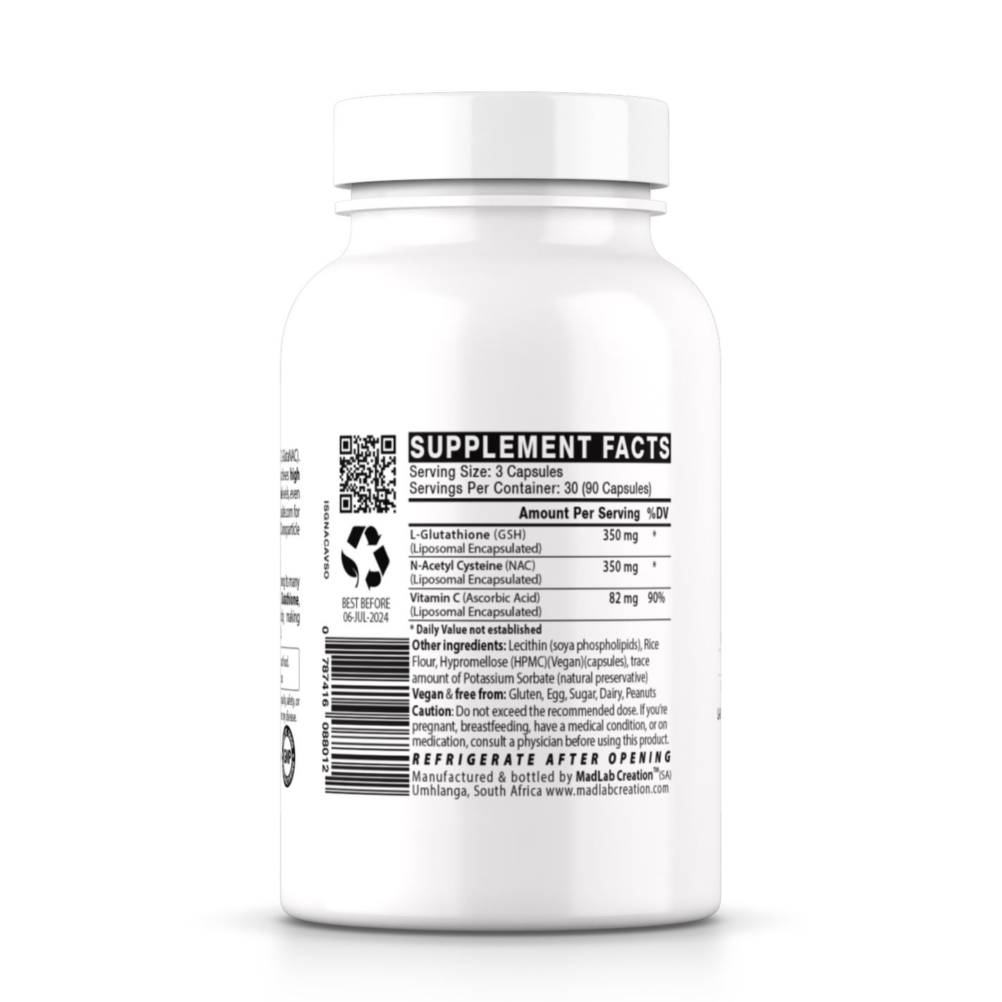 GlutaNAC (Liposomal)(L-Glutathione & NAC) 700mg