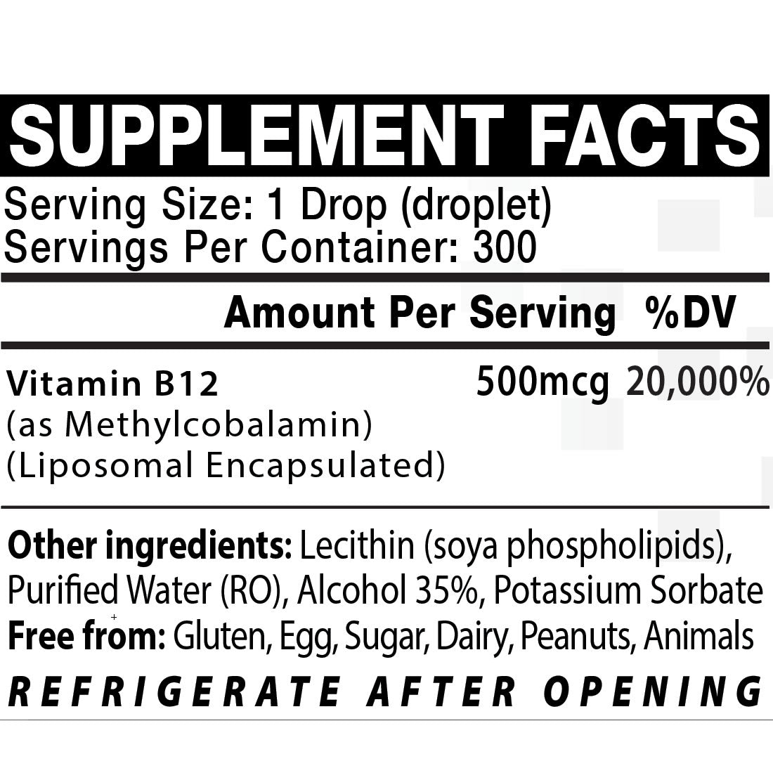 Vitamin B12 (Concentrated) Liquid Drops