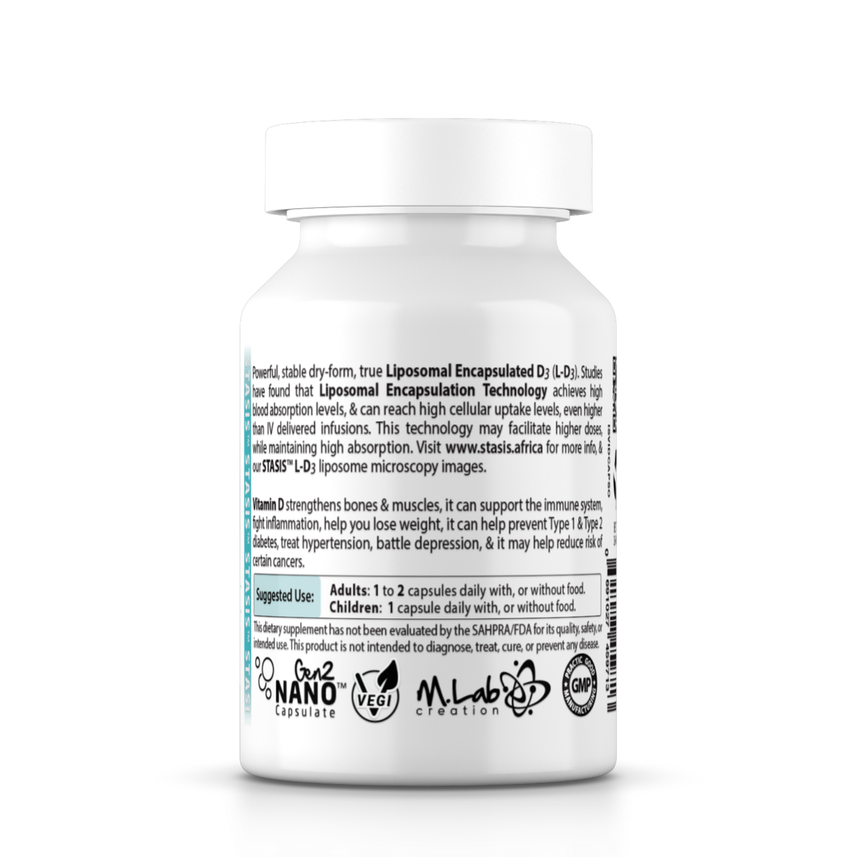 Vitamin D3 (Liposomal) 5,000IU - Eco-Refill Pack - Bottle Not Included